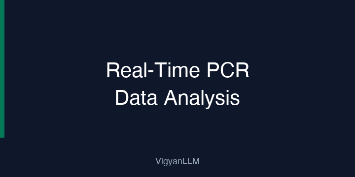 Real Time Pcr Data Analysis