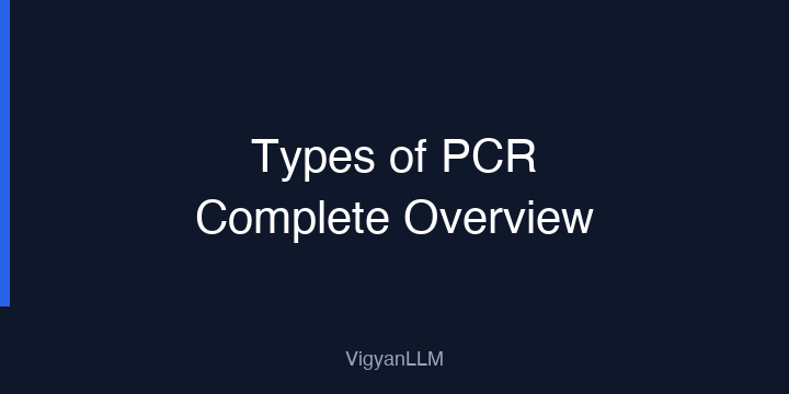 Types Of Pcr